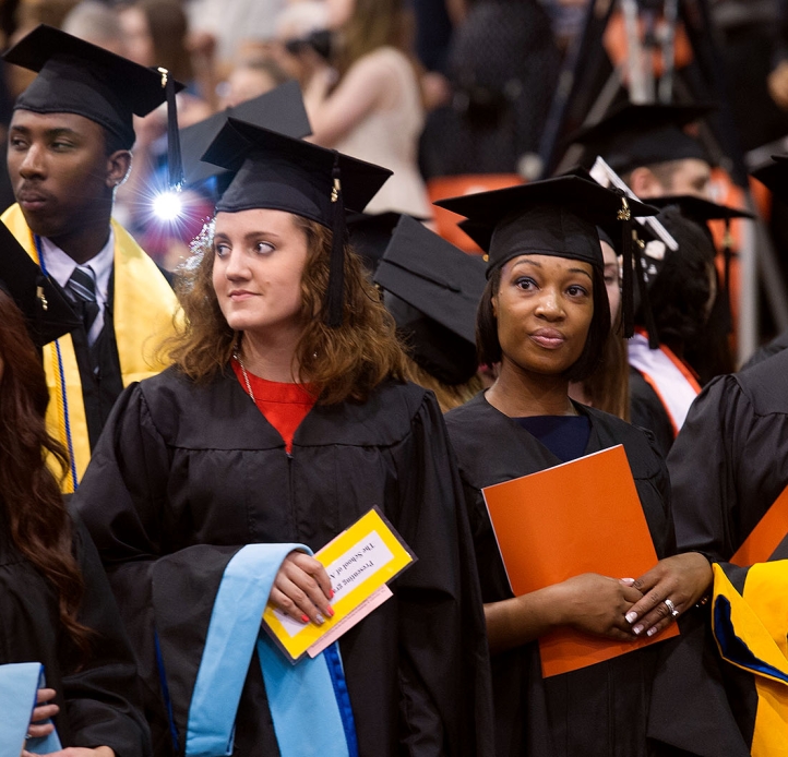 Graduate Commencement students