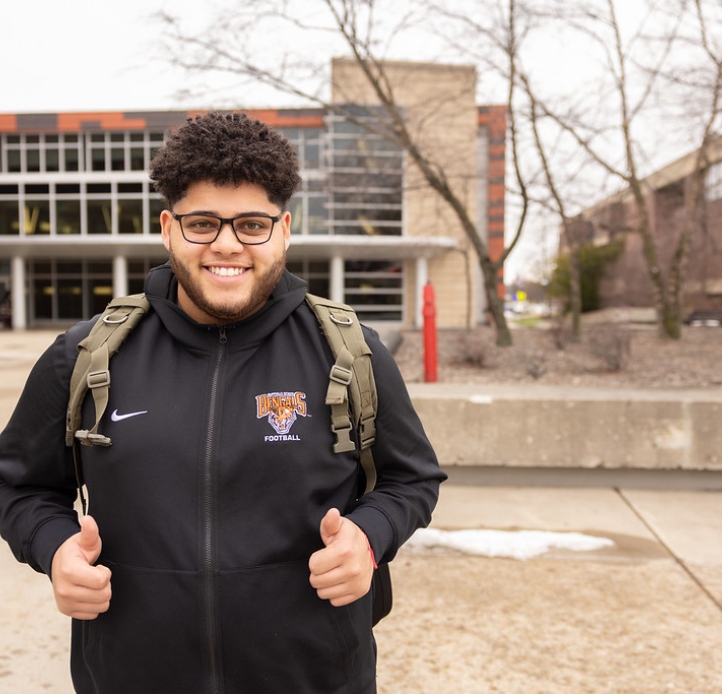 Student in the Plaza