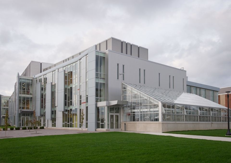 Science and Mathematics Complex, exterior view